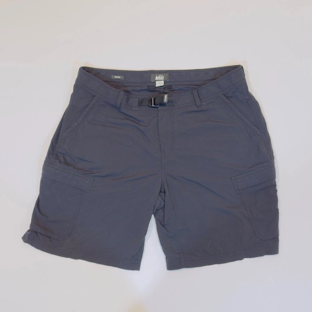 REI Men’s Cargo Shorts Black Size 14 Outdoor Hiking Casual Utility Pockets